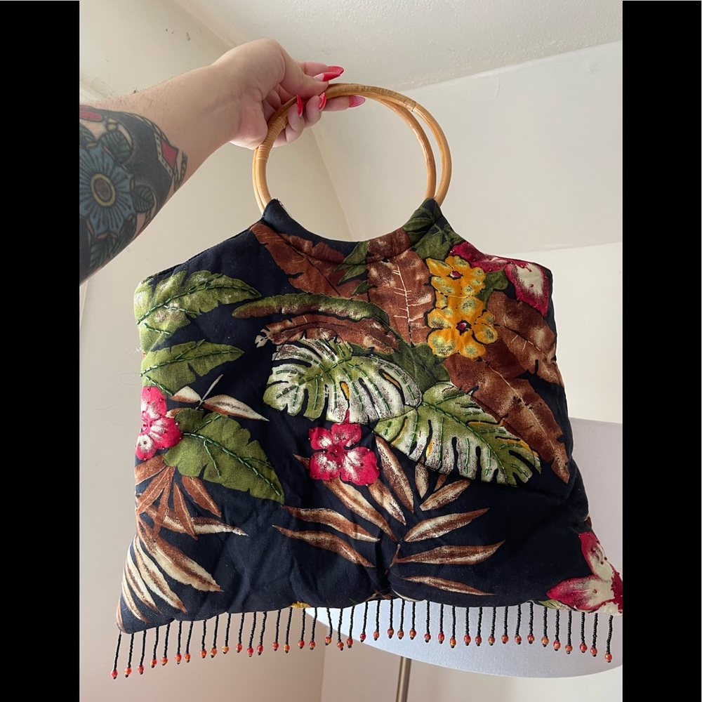 Tropical Beaded Handbag